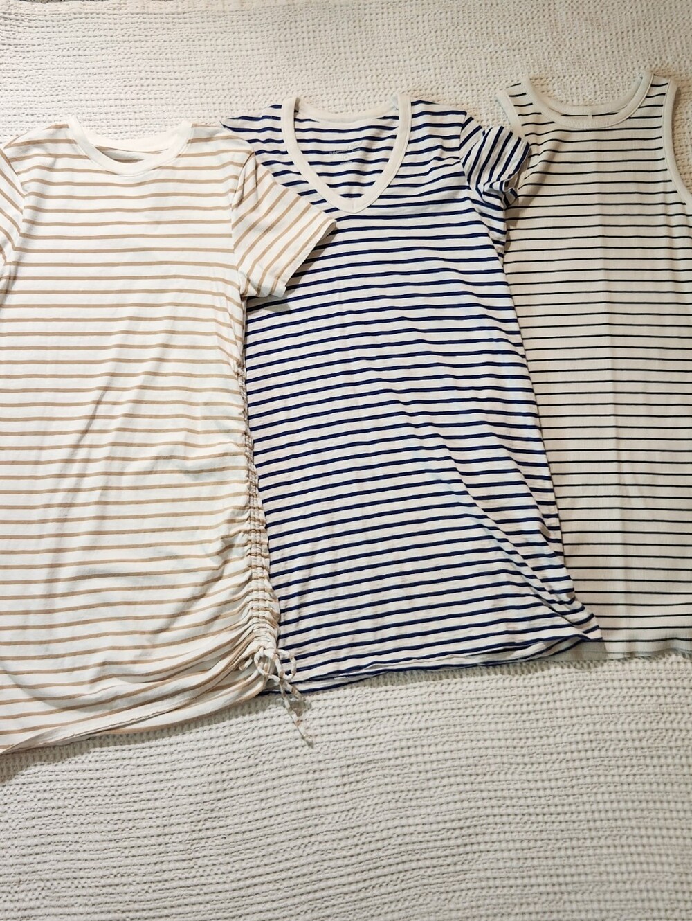 Set Of 3 Striped T Shirt Dresses